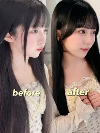 ロング SALOWIN所属・ブリーチ 縮毛矯正/ 艶髪/COCONAのヘアスタイル