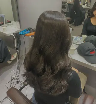 ロング カラー 韓国風cut/ 縮毛矯正/正岡幹康のヘアスタイル