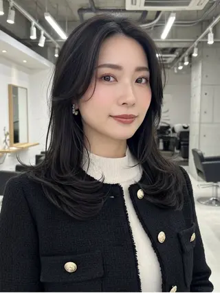 ロング 似合わせボブ✖️ 韓国レイヤー✨小関のヘアスタイル