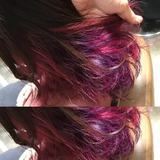 ミディアム カラー パーマ ヘアアレンジ メンズ キッズ ネイル マツエク・マツパ サロンドミルク 原宿のヘアスタイル