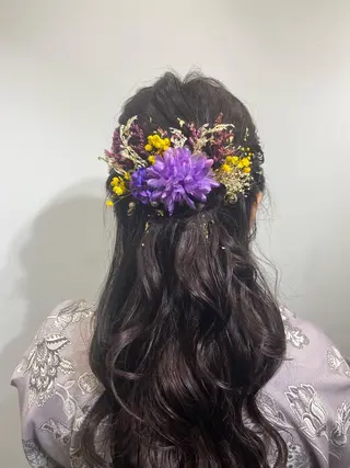 セミロング ヘアアレンジ 籾木 美優のヘアスタイル