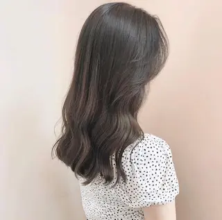 セミロング カラー HATSUMEI ゆうまのヘアスタイル