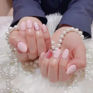 ミディアム ネイル SAKURA 🍒のネイルデザイン