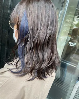 ミディアム カラー 髪質改善美容室Lust所属・美容室Lust💚 嶋崎　鷹のヘアスタイル