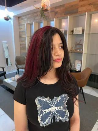 ロング カラー 髪質改善/ストレート パーマ長久手/ひかるのヘアスタイル