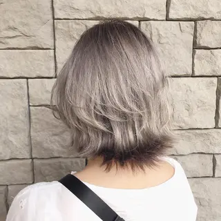 ミディアム カラー 店長/mao/ 前髪/顔周りカットのヘアスタイル