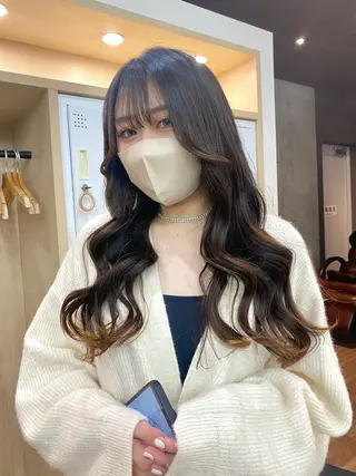 ロング ヘアアレンジ 小顔カット/艶 カラー特化♡MIHOのヘアスタイル