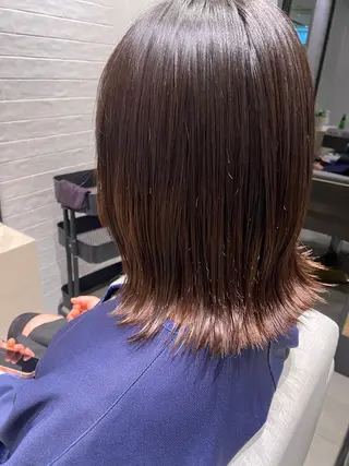 ミディアム パーマ 銀座/韓国レイヤー/ 艶カラー🍓原田侑依のヘアスタイル