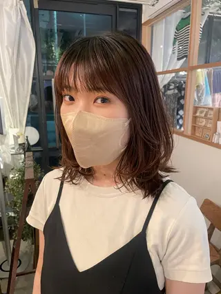ミディアム MASHU　浦部 芳果のヘアスタイル