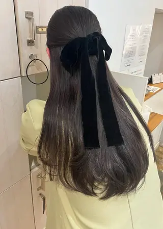 ロング カラー vince gio 彩織のヘアスタイル