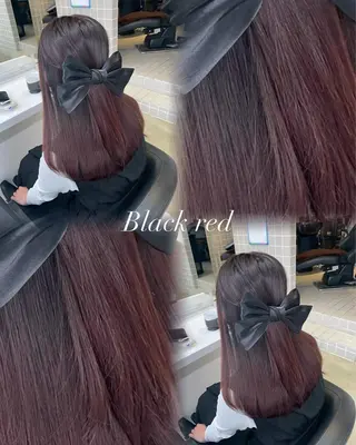 ロング カラー 韓国ヘア/赤み消し /大人透明感🫧のヘアスタイル