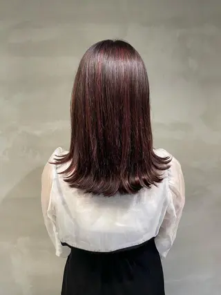 セミロング カラー 艶髪/髪質改善/ MONSO山本のヘアスタイル