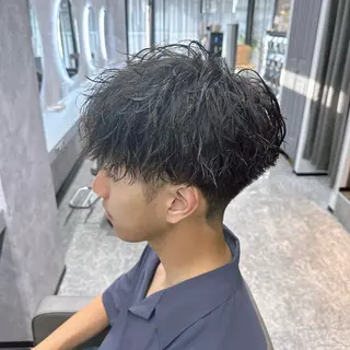 パーマ メンズ メンズパーマ🔵 ハイトーン✨原田慎也のヘアスタイル