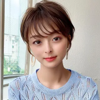 ショート カラー パーマ ヘアアレンジ キッズ ネイル マツエク・マツパ ショートの神✨AFL OAT 井上康平のヘアスタイル