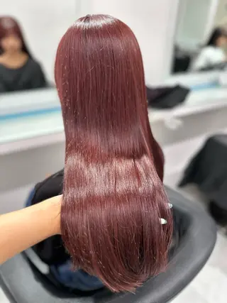 ロング カラー トレンド暖色ヘア🍒 miu🍒のヘアスタイル