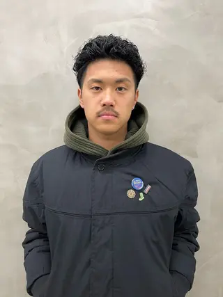 パーマ メンズ メンズカット パーマ[佐橋]のヘアスタイル