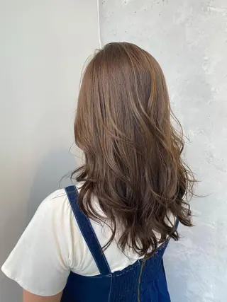 ロング カラー ヘアアレンジ 【艶髪×韓国風】 毛流れ職人 RYOのヘアスタイル