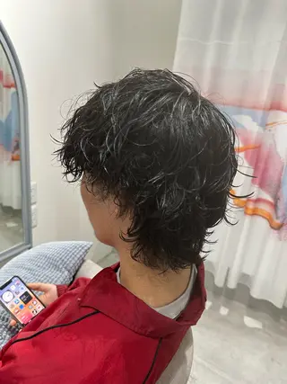 パーマ メンズ 💎メンズパーマ特化 🥇癖毛活かしのプロのヘアスタイル