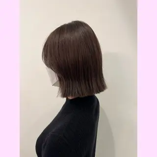 ミディアム 岐阜グレージュカラー 韓国ヘアLinaのヘアスタイル