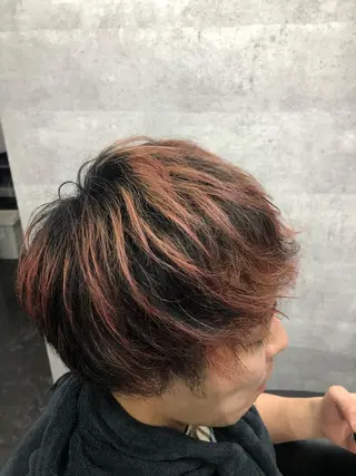 ショート カラー メンズ Bar Ber HouseLavie所属・中西 将斗のヘアスタイル