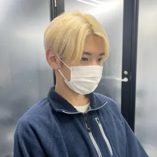 ショート カラー メンズ シールエクステ特化 ハイトーン、NANAのヘアスタイル