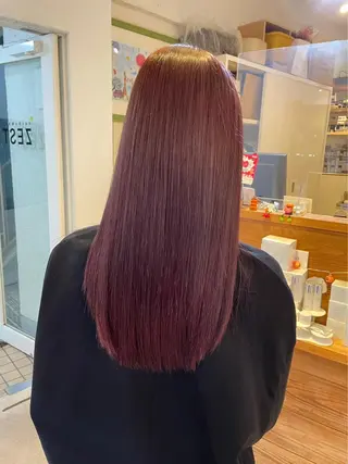 セミロング 暖色カラー/レイヤー カット/Yunaのヘアスタイル