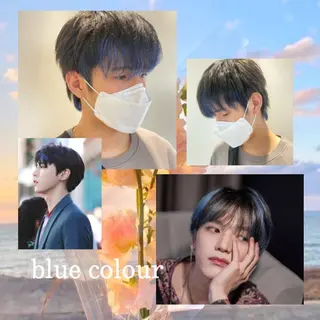 ショート カラー ヘアアレンジ メンズ eN°byyoureshair所属・🎀トップスタイリ スト湯川響🎀のヘアスタイル