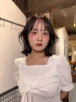 ミディアム カラー mirai/レイヤー ボブ/ショートのヘアスタイル