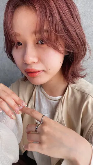 ミディアム 中尾 未来/艶カラー /カットモデルのヘアスタイル