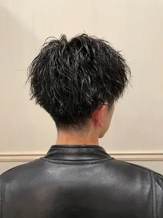 ショート パーマ メンズ Graceful BarBer platinum所属・無料メンズカット💈 遠山泰輝のヘアスタイル