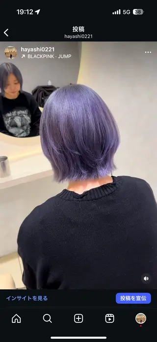 ショート カラー 林 尚吾のヘアスタイル