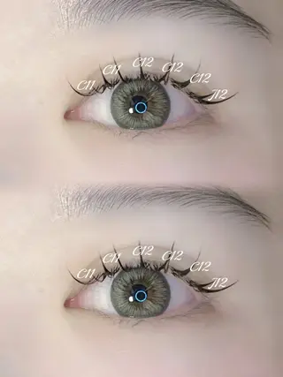 マツエク・マツパ Riona /大阪/マツエク💎のマツエク・マツパデザイン