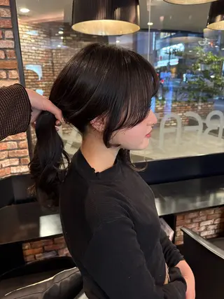 ロング 鮎川 竜汰のヘアスタイル
