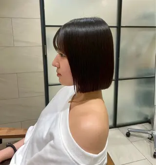 ミディアム 岩口 舞衣のヘアスタイル