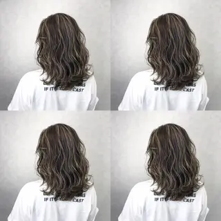 ミディアム カラー TATSUYA アートディレクターのヘアスタイル