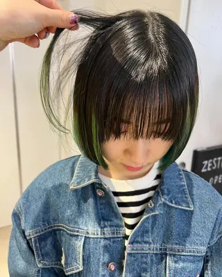 ショート カラー 顔周りカット/透明感 カラー✂️MEIのヘアスタイル