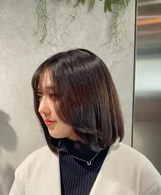 セミロング カラー お洒落カジュアル🍃 まなとのヘアスタイル