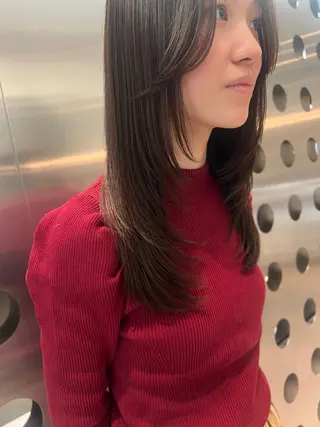 セミロング 堀江 /木下椋麻のヘアスタイル