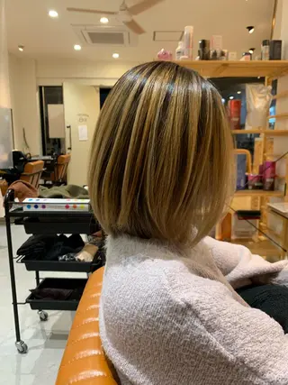 ミディアム カラー オーナースタイリスト 宗正淳志のヘアスタイル