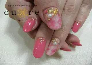ミディアム ネイル ネイルサロン Cureのネイルデザイン
