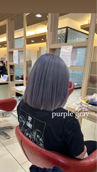 ミディアム カラー プログレス小平小川所属・フェザー/波巻き 雫石大夢のヘアスタイル