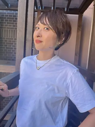 ショート カラー ママ美容師 ＊ヒマワリのヘアスタイル