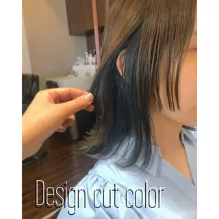 ミディアム カラー チーフデザイナー 若林　麻衣のヘアスタイル