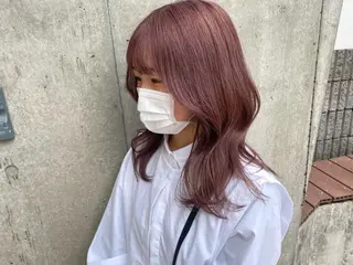 セミロング カラー 💗💗韓国レイヤー yu-ki💗💗のヘアスタイル