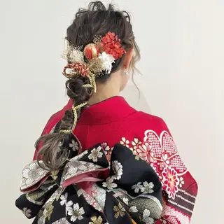 セミロング カラー お洒落パーマ/ 艶カラー/michiのヘアスタイル