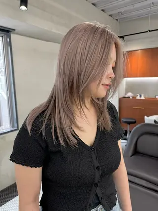 ロング カラー nico TOKYO 渋谷所属・ブリーチ　ハイトーン 特化🌈フジタハルキのヘアスタイル