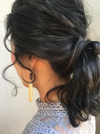 カラー ヘアアレンジ ラブーケ中川中島店 クラタチカコのヘアスタイル