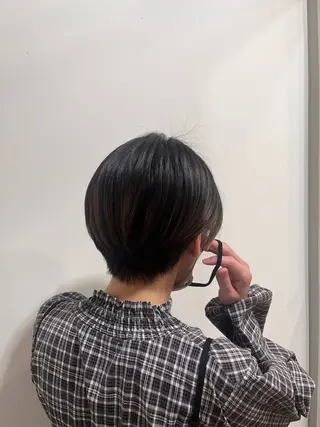 ショート 縮毛矯正/🍒ྀི ナカヤマミオ🍒ྀིのヘアスタイル