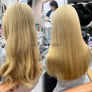 ロング 艶カラー/羽エクステ サラサ💟のヘアスタイル