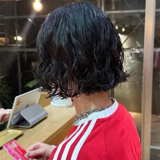 ショート パーマ 大橋 芽衣のヘアスタイル